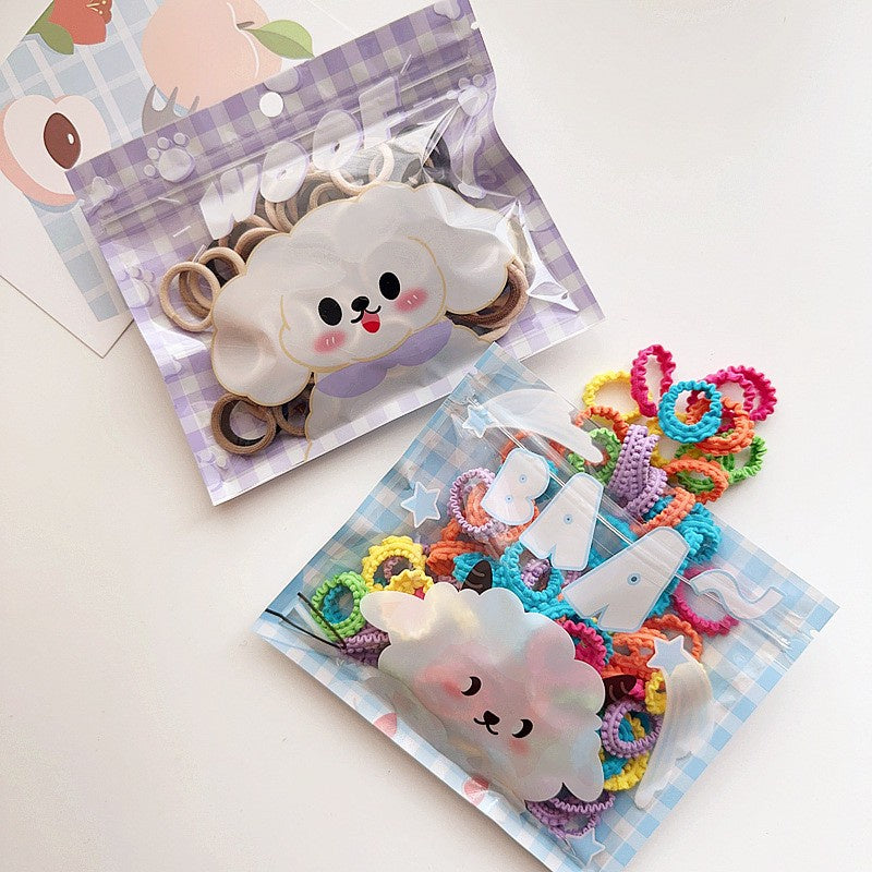 (1 Box) Set Ikat rambut | Pita Karet Rambut | bayi anak import perempuan aksesoris catalog WGEP PE