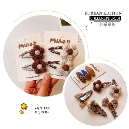 (isi 2pcs) Set Jepitan rambut | Pita Rambut | bayi anak bunga import perempuan aksesoris catalog JYRF FP