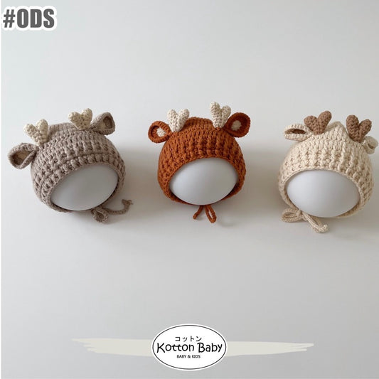 0-2 thn || Topi Bonnet Polos Bayi Newborn Anak Baby Emen Anak Impor Catalog OIMG ODS
