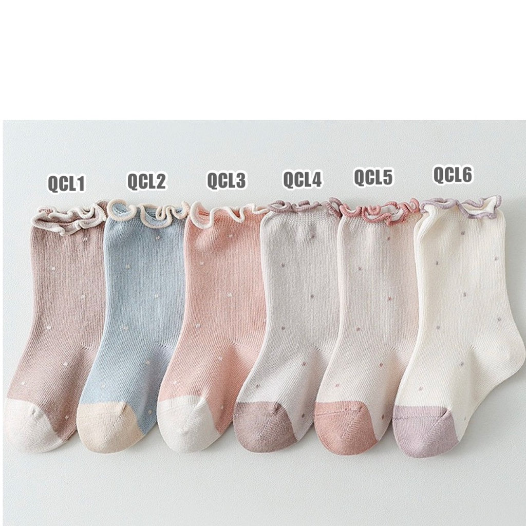 0-5 thn | KAOS KAKI BAYI BASIC ANAK IMPOR SOCKS LUCU KARAKTER KARTUN UNISEX Catalog QN QCL