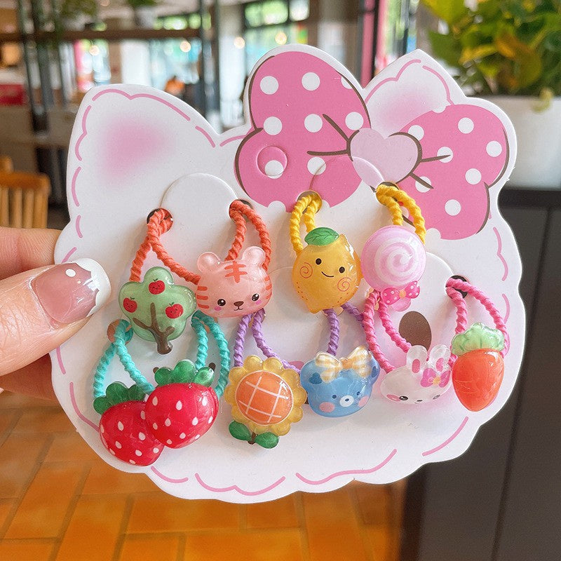 (isi 5pcs) Set Ikat rambut | Pita Karet Rambut | bayi anak import perempuan aksesoris catalog JYRF FO