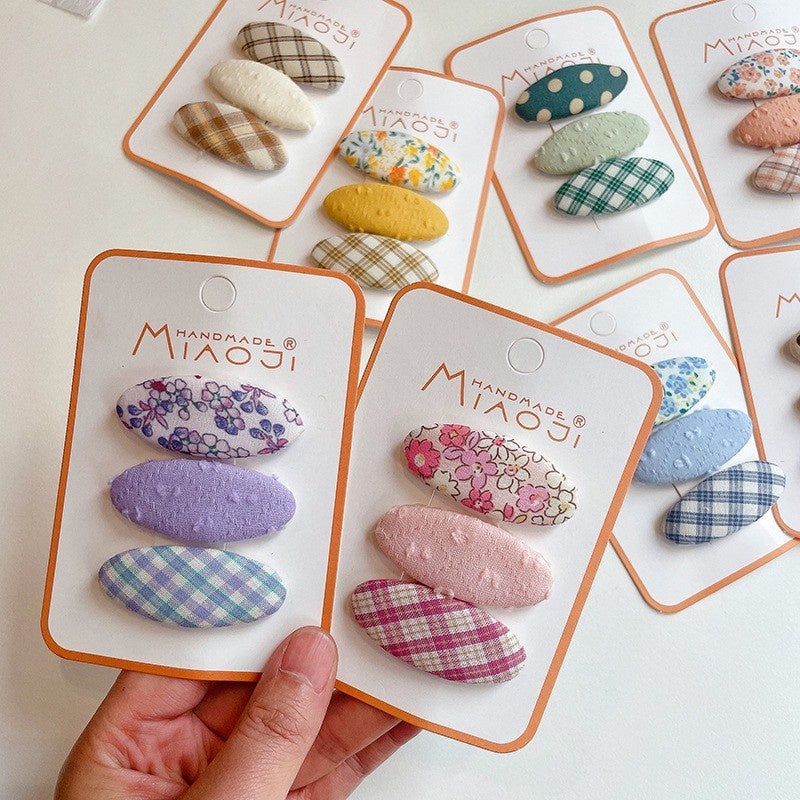 (isi 3pcs) Set Jepitan rambut | Pita Rambut | bayi anak bunga import perempuan aksesoris catalog JYRF FR