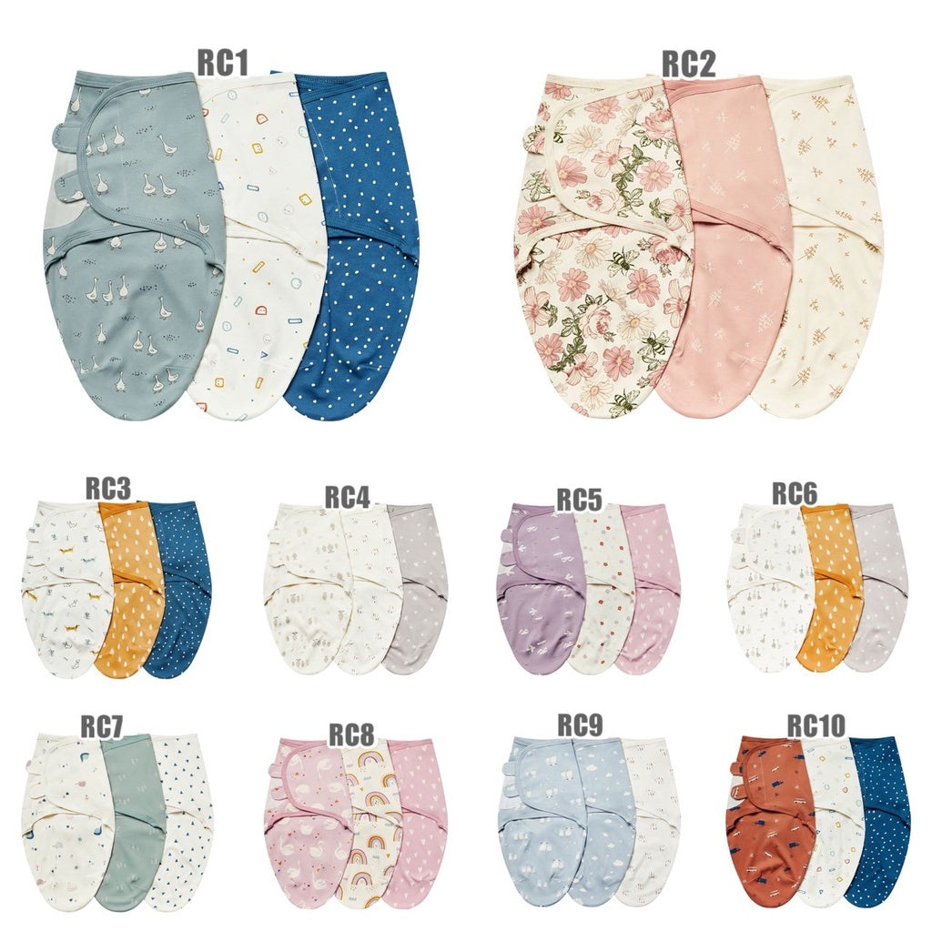 3in1 | bedong instan swaddle wrap instant sarung tidur tempel bayi catalog NSLR RC