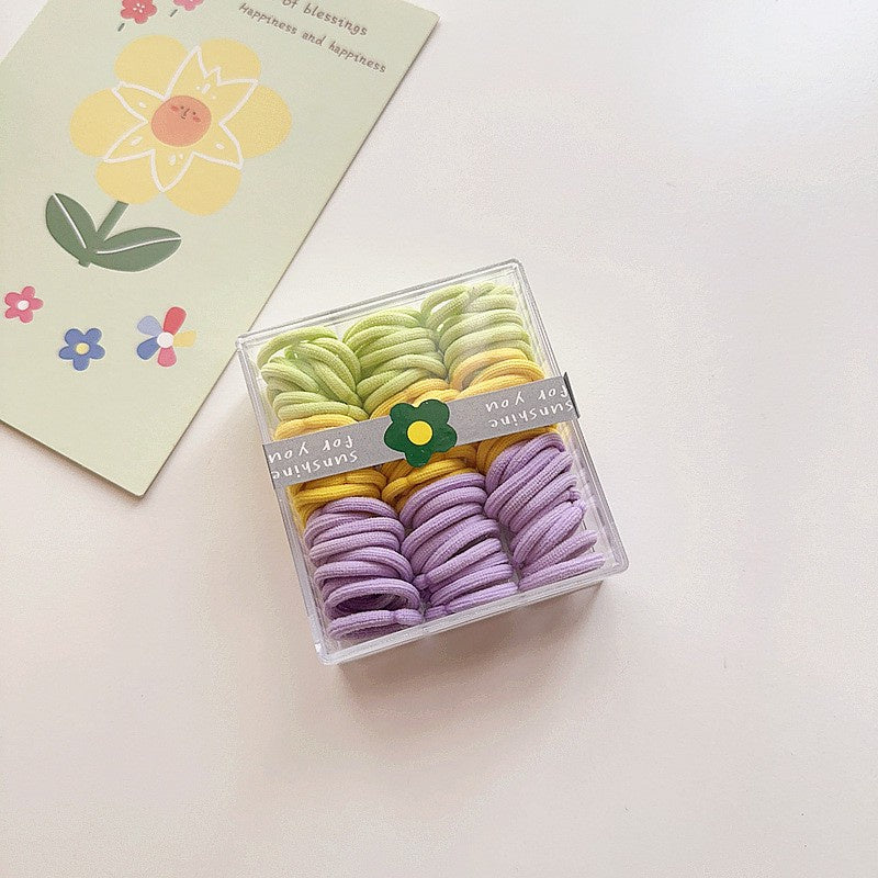 (1 Box) Set Ikat rambut | Pita Karet Rambut | bayi anak import perempuan aksesoris catalog WGEP PG