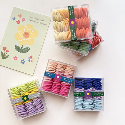 (1 Box) Set Ikat rambut | Pita Karet Rambut | bayi anak import perempuan aksesoris catalog WGEP PG