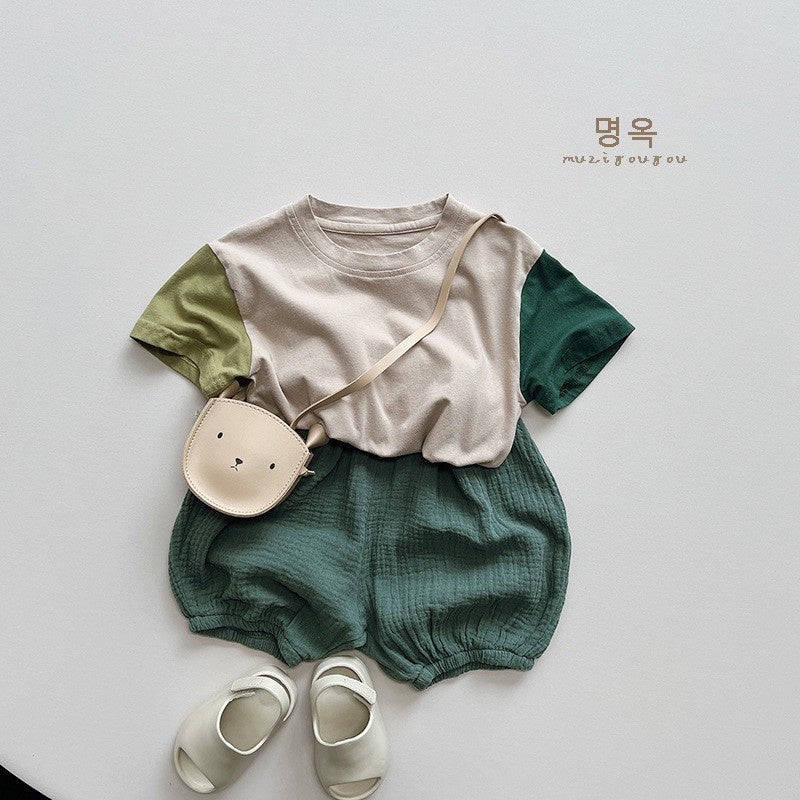 1-5thn | Tshirt Kaos Korea Basic Lengan Pendek Anak Laki-laki Pakaian Bayi MYTT catalog TH