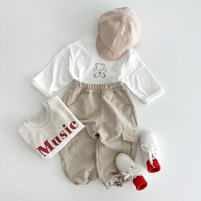 1-4 thn | Celana Panjang Chino Karet Anak Cargo Jalan Formal Bayi Catalog TMGF PQ