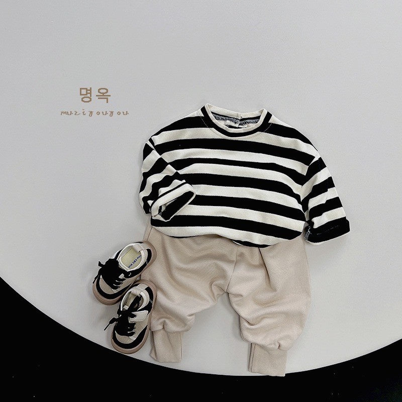 1-5thn | Tshirt Kaos Korea Basic Lengan Panjang Oblong Anak Laki-laki Pakaian Bayi MYTT catalog TF