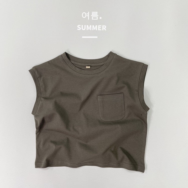 1-5thn | Tshirt Kaos Korea Basic Oblong Kutang Anak Laki-laki Pakaian Bayi KQHZ catalog KAE