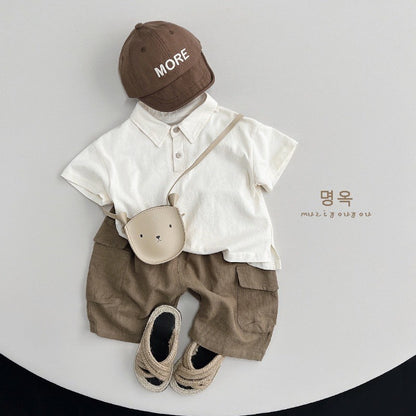 1-5thn | Kemeja Korea Formal Kaos Oversize Anak Laki-laki Pakaian Bayi MYTT catalog TC