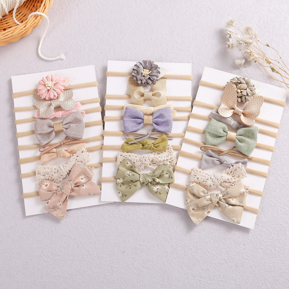 (isi 8 pcs) 0-3 thn | Bandana bayi headband premium import pita anak perempuan catalog JBAY AB