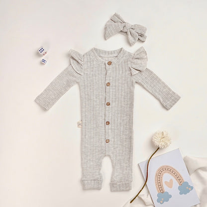 TINYME (free bandana) 0-12bln JUMPER RUFFLE BASIC BAYI | JUMPSUIT ROMPER BAJU PAKAIAN ANAK catalog TMTM ALICE
