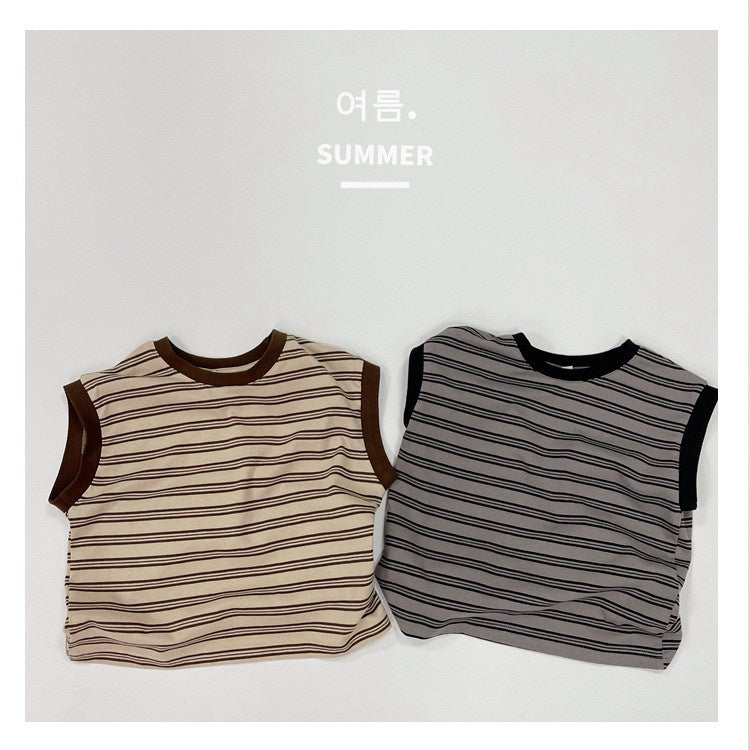 1-5thn | Tshirt Kaos Korea Basic Oblong Kutang Anak Laki-laki Pakaian Bayi KQHZ catalog KAF