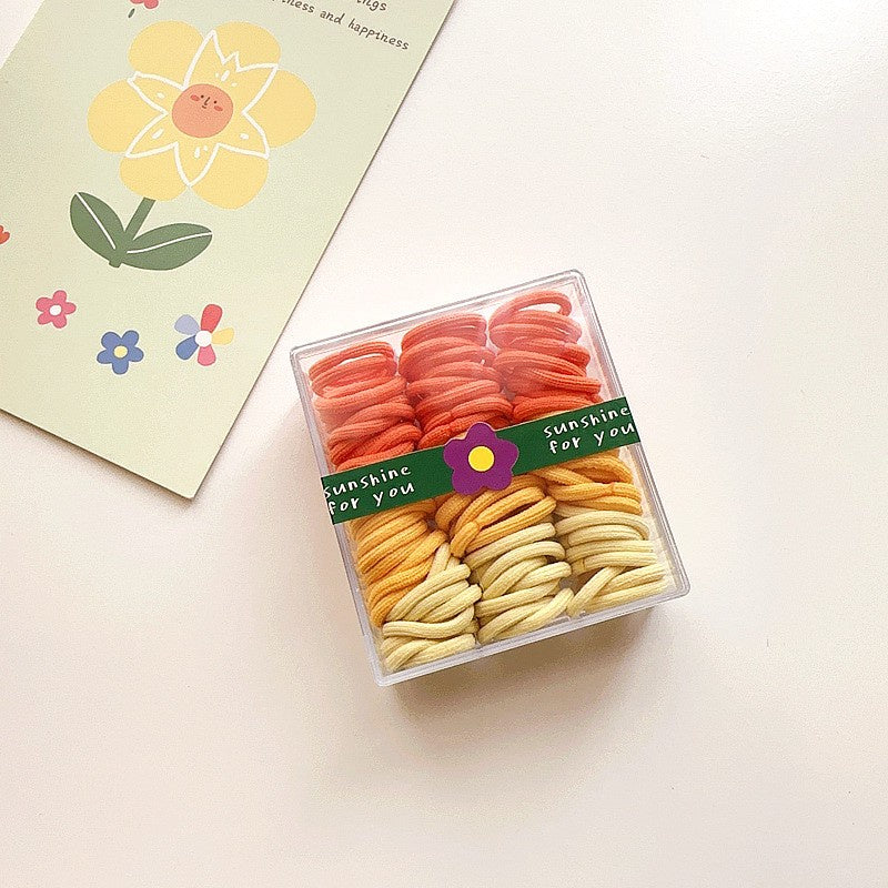 (1 Box) Set Ikat rambut | Pita Karet Rambut | bayi anak import perempuan aksesoris catalog WGEP PG