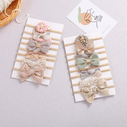 (isi 8 pcs) 0-3 thn | Bandana bayi headband premium import pita anak perempuan catalog JBAY AB