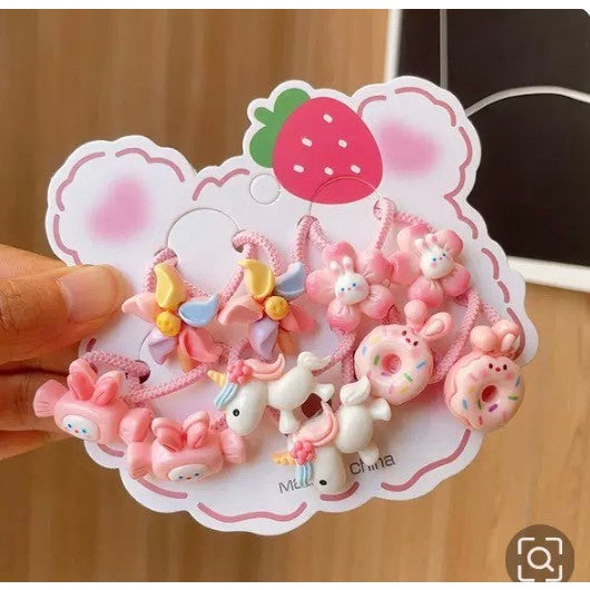 (isi 5pcs) Set Ikat rambut | Pita Karet Rambut | bayi anak import perempuan aksesoris catalog JYRF FO