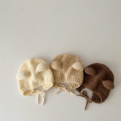 0-2 thn || Topi Bonnet Polos Bayi Newborn Anak Baby Emen Anak Impor Catalog OIMG ODN