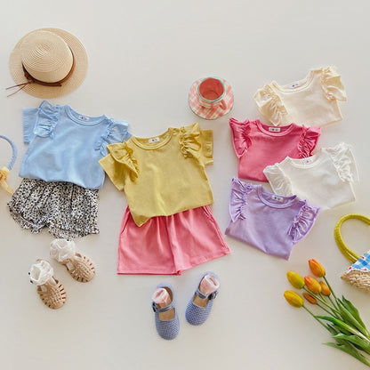 2-6 thn || ATASAN BAJU KAOS BASIC CASUAL BAYI PAKAIAN ANAK PEREMPUAN catalog NXTY Ti