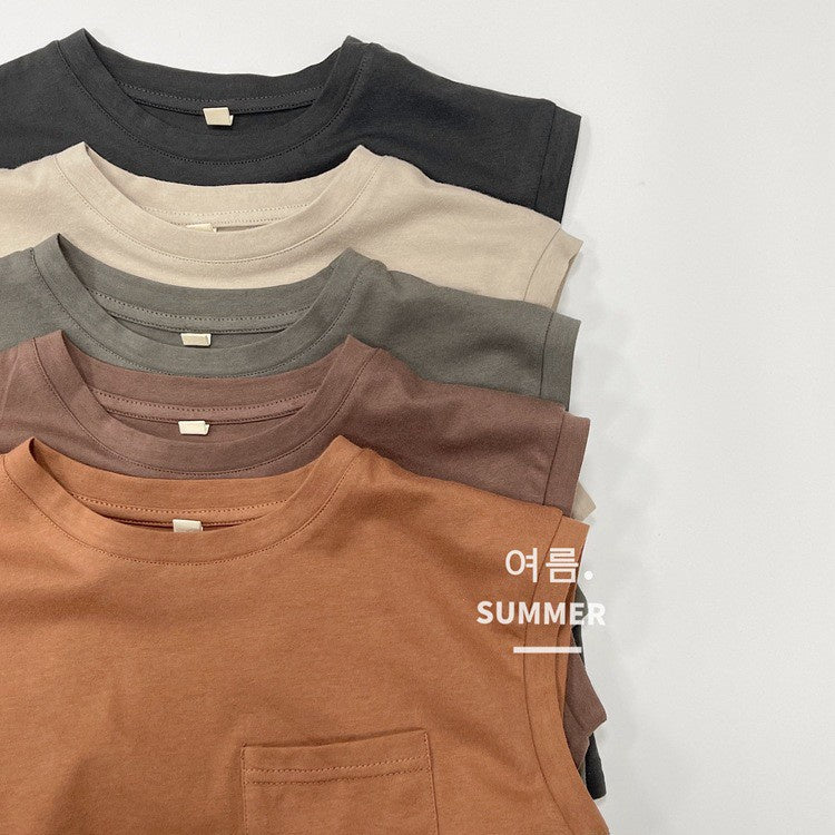 1-5thn | Tshirt Kaos Korea Basic Oblong Kutang Anak Laki-laki Pakaian Bayi KQHZ catalog KAE