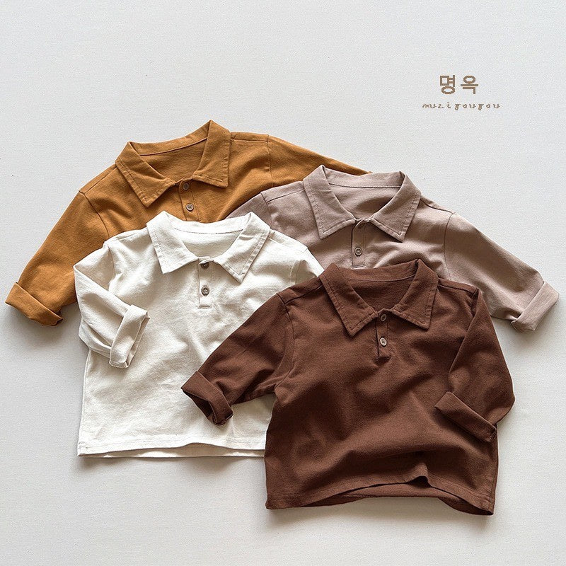 1-5thn | Tshirt Kaos Korea Basic Lengan Panjang Oblong Anak Laki-laki Pakaian Bayi MYTT catalog TA