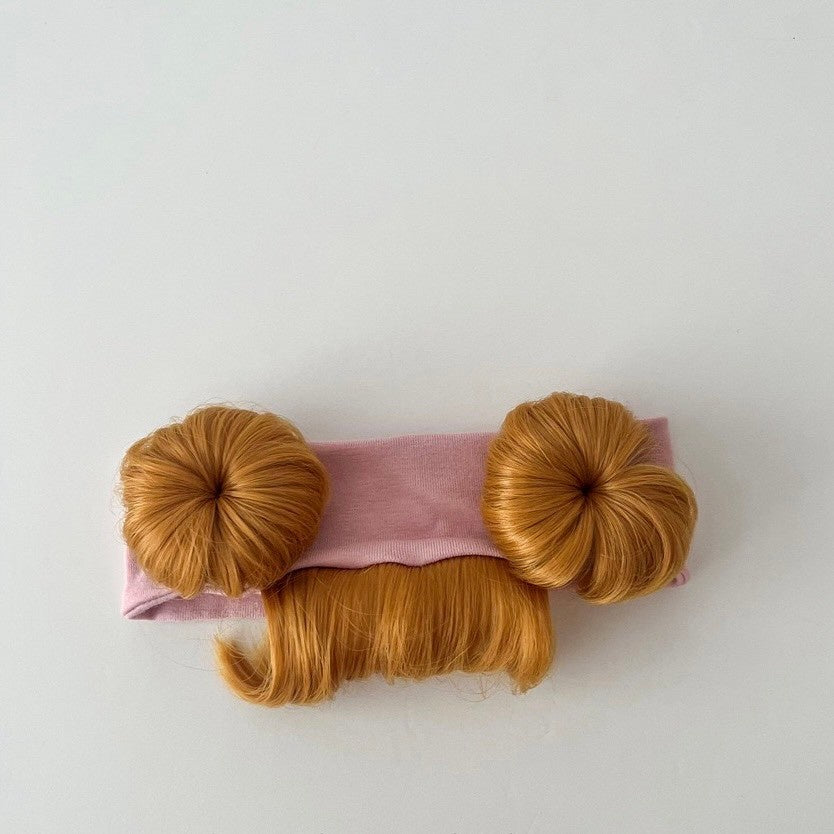 0-3 thn || Bandana Wig Korea Poni Rambut Palsu Topi Cepol Bayi Newborn Anak Catalog OIMG ODR