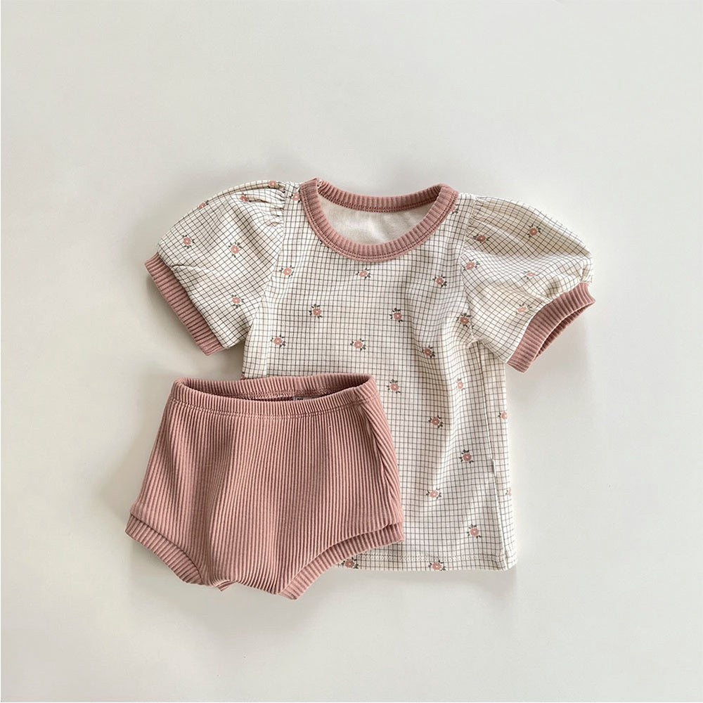 6-24bln SETELAN ATASAN + CELANA ANAK PEREMPUAN KAOS BAJU ANAK PEREMPUAN Catalog TMGF Pi
