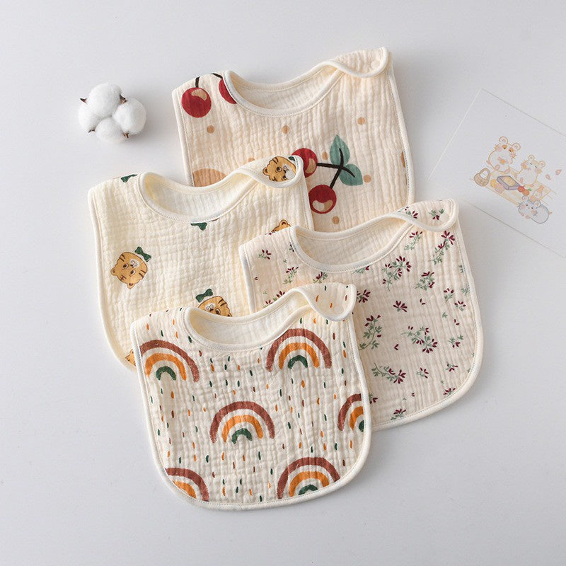 Premium BIB SLABBER BUNGA BAYI SET CELEMEK TATAKAN LIUR ANAK catalog DQIN DQ