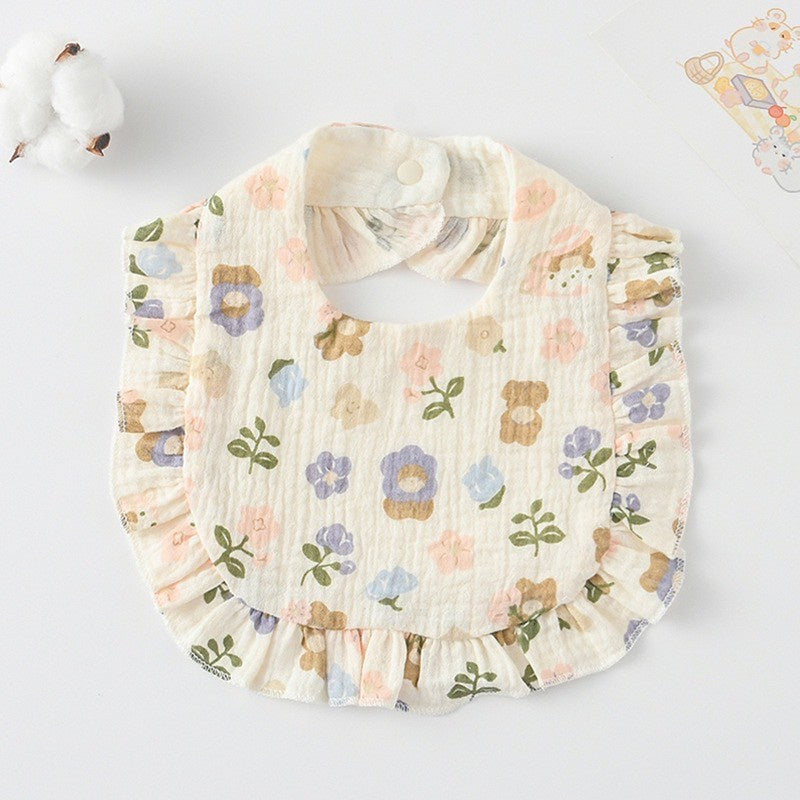 Premium BIB SLABBER BUNGA BAYI SET CELEMEK TATAKAN LIUR ANAK catalog DQIN DS