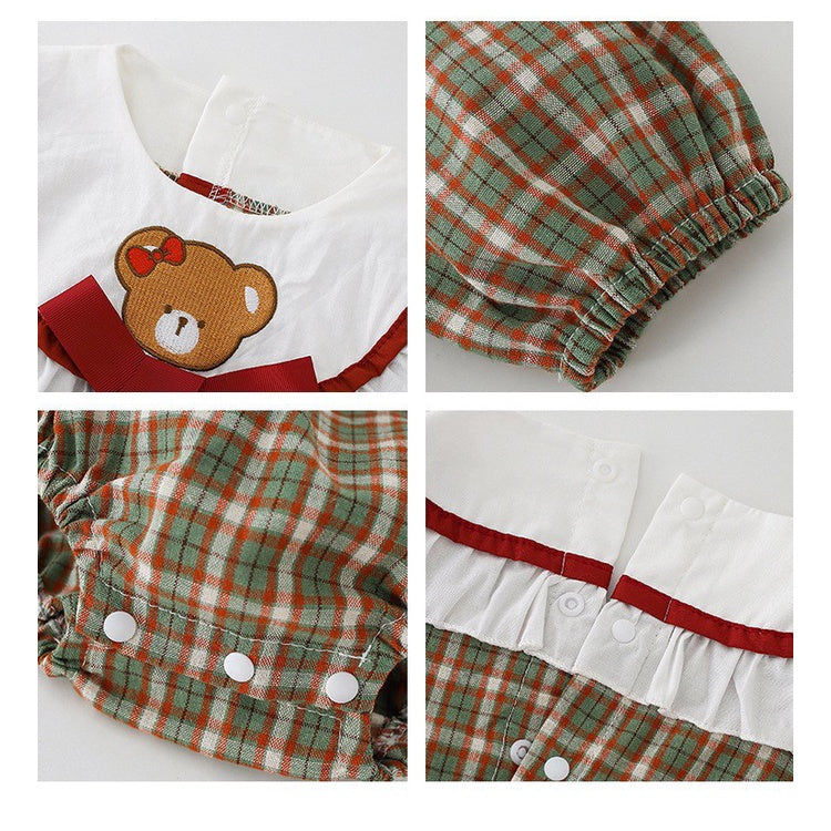 (free bandana) 0-4thn | DRESS JUMPER BAJU BAYI ANAK JUMPSUIT ROMPER PEREMPUAN XGGJ GM 3 4