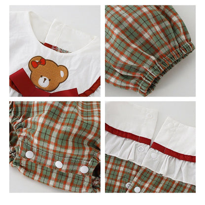 (free bandana) 0-4thn | DRESS JUMPER BAJU BAYI ANAK JUMPSUIT ROMPER PEREMPUAN XGGJ GM 3 4