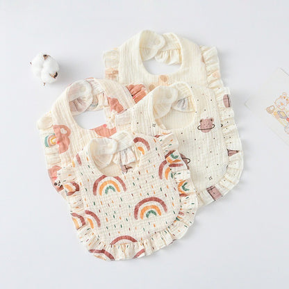 Premium BIB SLABBER BUNGA BAYI SET CELEMEK TATAKAN LIUR ANAK catalog DQIN DS
