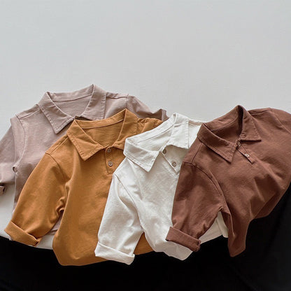 1-5thn | Tshirt Kaos Korea Basic Lengan Panjang Oblong Anak Laki-laki Pakaian Bayi MYTT catalog TA