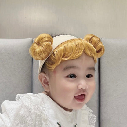 0-3 thn || Bandana Wig Korea Poni Rambut Palsu Topi Cepol Bayi Newborn Anak Catalog OIMG ODR