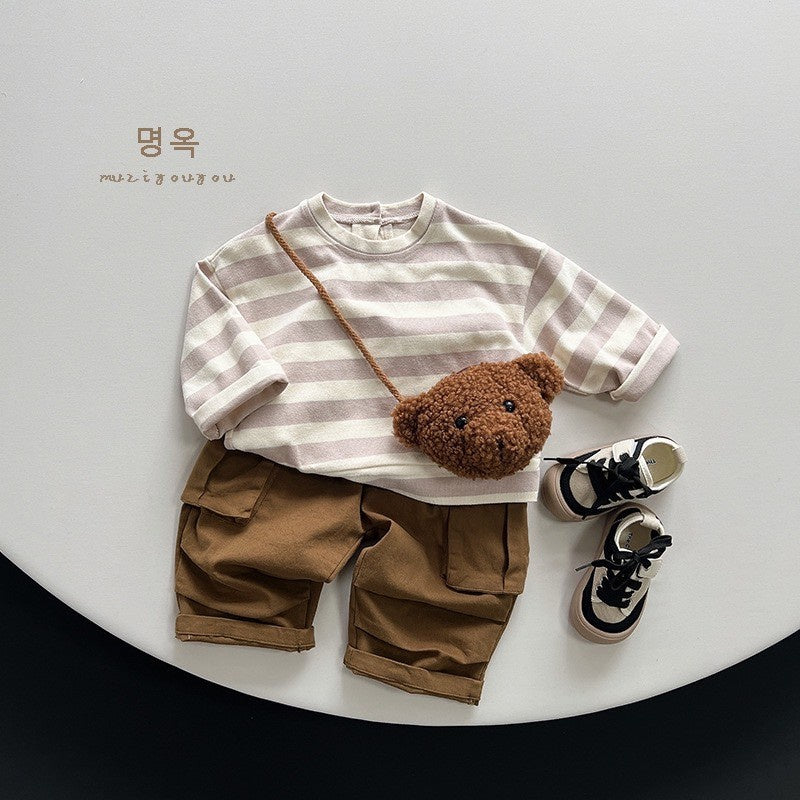 1-5thn | Tshirt Kaos Korea Basic Lengan Panjang Oblong Anak Laki-laki Pakaian Bayi MYTT catalog TF