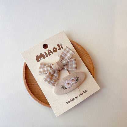 (isi 2pcs) Set Jepitan rambut | Pita Rambut | bayi anak bunga import perempuan aksesoris catalog JYRF FQ