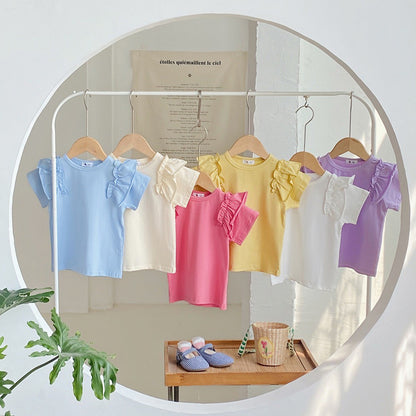 2-6 thn || ATASAN BAJU KAOS BASIC CASUAL BAYI PAKAIAN ANAK PEREMPUAN catalog NXTY Ti