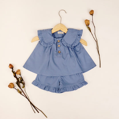 TINYME 0-3 thn || SETELAN ANAK SET ATASAN CELANA RUFFLE BAYI catalog TMTM BIANCA