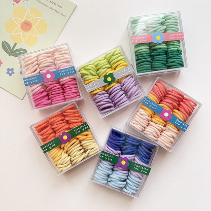 (1 Box) Set Ikat rambut | Pita Karet Rambut | bayi anak import perempuan aksesoris catalog WGEP PG