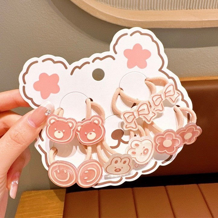 (isi 5pcs) Set Ikat rambut | Pita Karet Rambut | bayi anak import perempuan aksesoris catalog JYRF FO