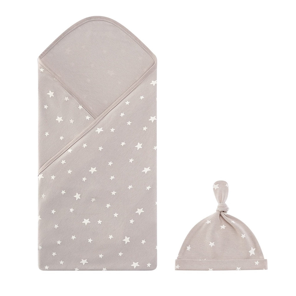 2in1 bedong katun + topi newborn set kain swaddle bayi catalog NSLR RD