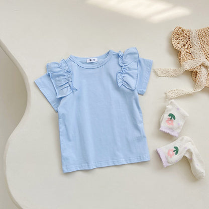 2-6 thn || ATASAN BAJU KAOS BASIC CASUAL BAYI PAKAIAN ANAK PEREMPUAN catalog NXTY Ti