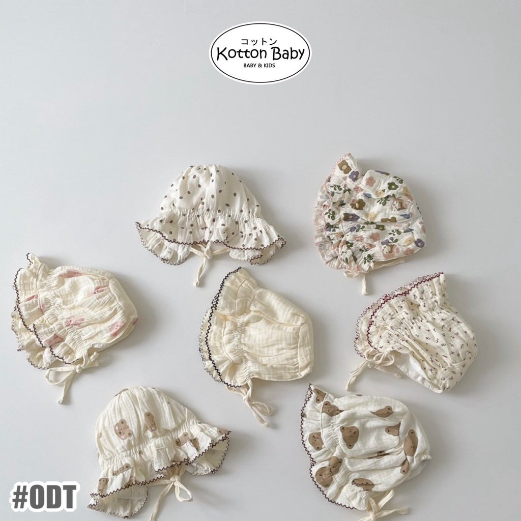 0-3 thn || Topi Bonnet Bayi Newborn Anak Emen Anak Impor Catalog OIMG ODT