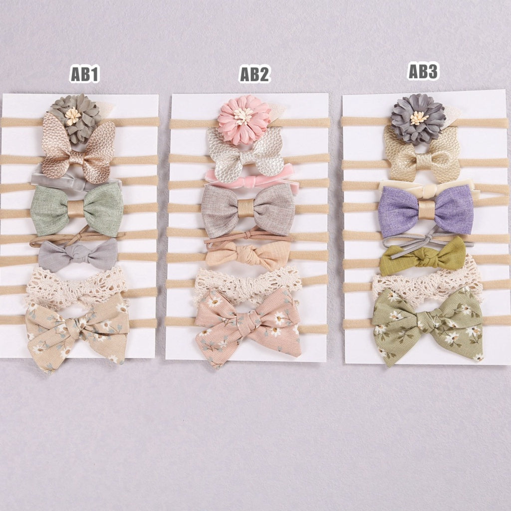 (isi 8 pcs) 0-3 thn | Bandana bayi headband premium import pita anak perempuan catalog JBAY AB