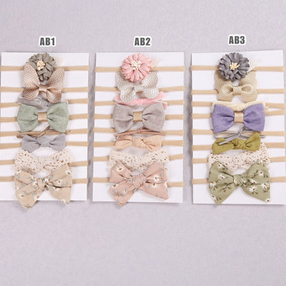 (isi 8 pcs) 0-3 thn | Bandana bayi headband premium import pita anak perempuan catalog JBAY AB