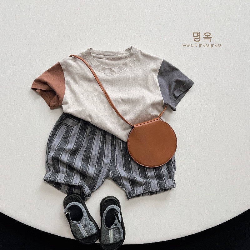 1-5thn | Tshirt Kaos Korea Basic Lengan Pendek Anak Laki-laki Pakaian Bayi MYTT catalog TH