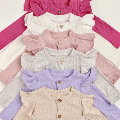 TINYME (free bandana) 0-12bln JUMPER RUFFLE BASIC BAYI | JUMPSUIT ROMPER BAJU PAKAIAN ANAK catalog TMTM ALICE