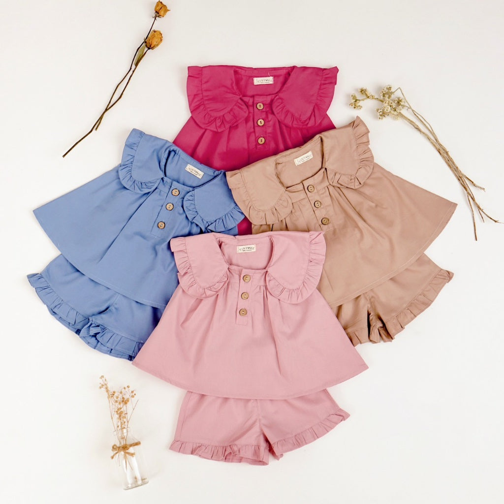 TINYME 0-3 thn || SETELAN ANAK SET ATASAN CELANA RUFFLE BAYI catalog TMTM BIANCA