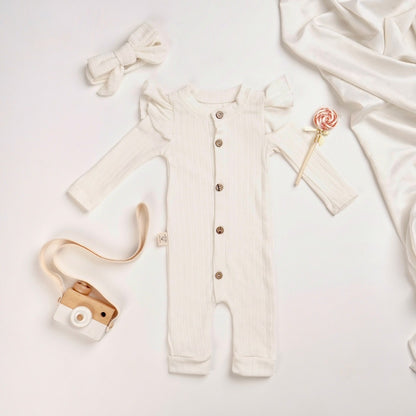 TINYME (free bandana) 0-12bln JUMPER RUFFLE BASIC BAYI | JUMPSUIT ROMPER BAJU PAKAIAN ANAK catalog TMTM ALICE