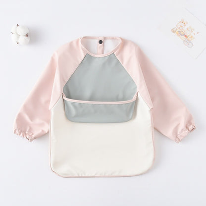 BIB BAYI BAJU BLW LENGAN PANJANG / BABY SILICONE CELEMEK MAKAN MPASI / SLABBER / TATAKAN AIR LIUR DQIN DT catalog