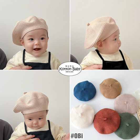 1-4 thn | TOPI KOREA BARET PELUKIS ANAK BAYI KARAKTER LUCU UNISEX CATALOG OIMG OBi